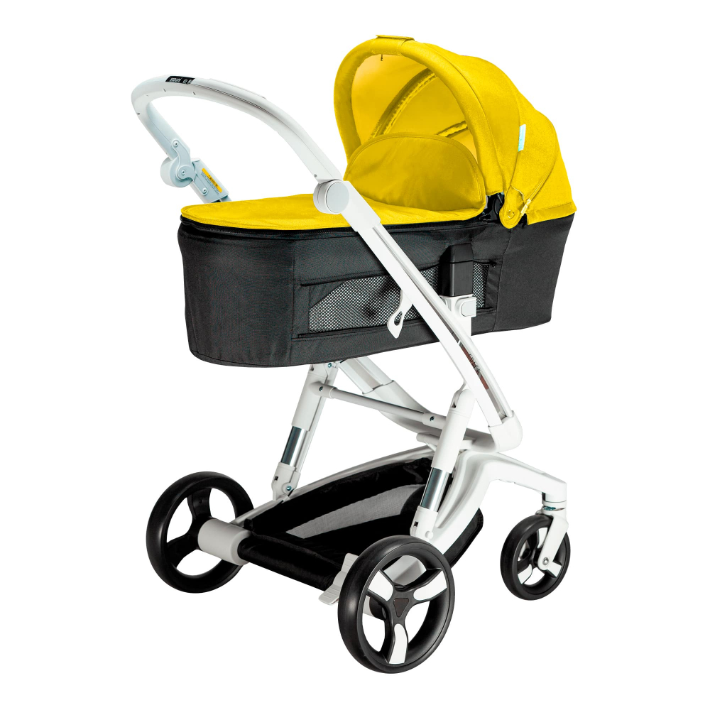 Carucior Bebumi Space Eco 2 in 1 Yellow cadru alb - 3 | YEO