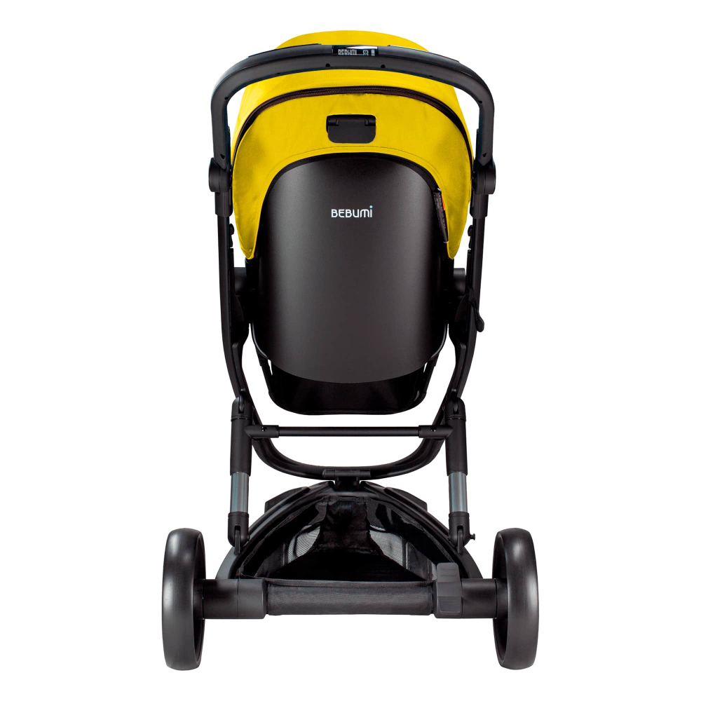 Carucior Bebumi Space Eco 2 in 1 Yellow cadru negru - 3