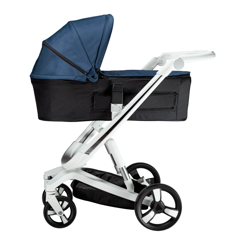 Carucior Bebumi Space Eco 3 in 1 Navy cadru alb