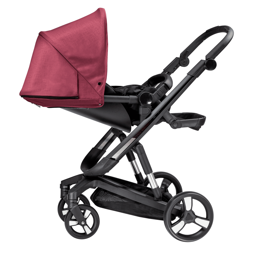 Carucior Bebumi Space Gabardine Pink cadru negru - 6