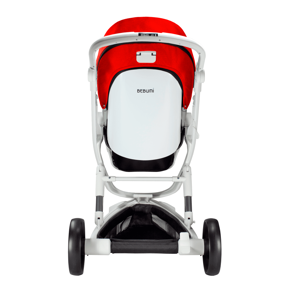 Carucior Bebumi Space Red cadru alb - 1 | YEO