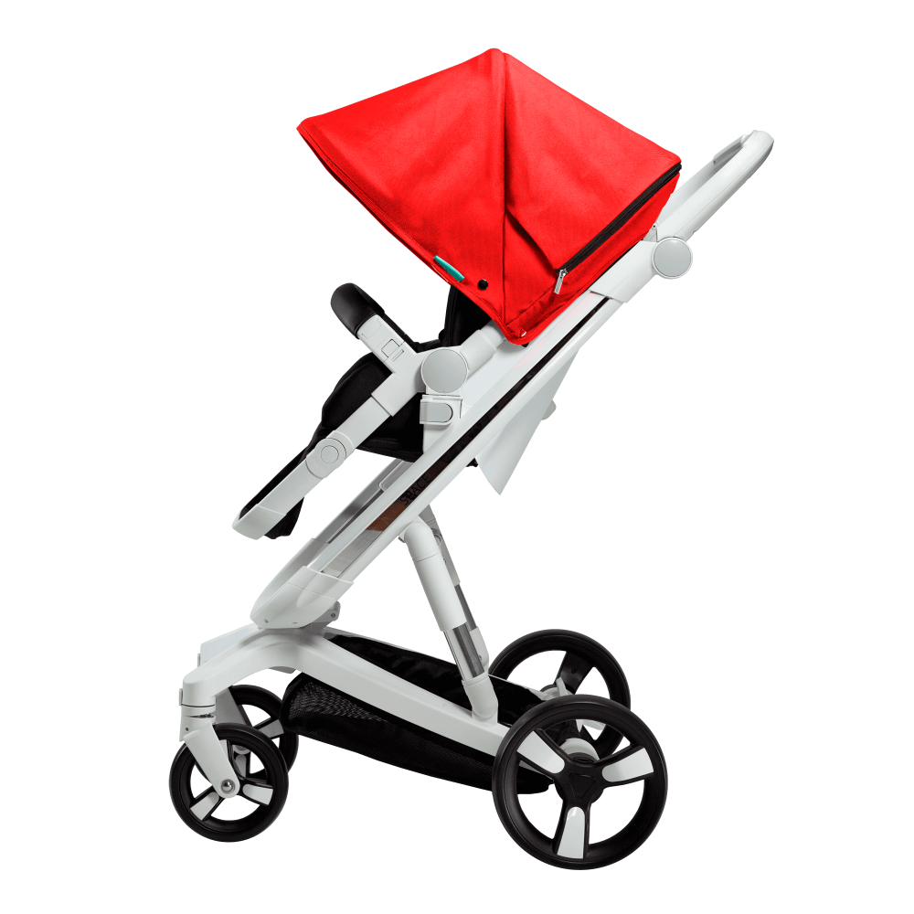 Carucior Bebumi Space Red cadru alb - 2 | YEO