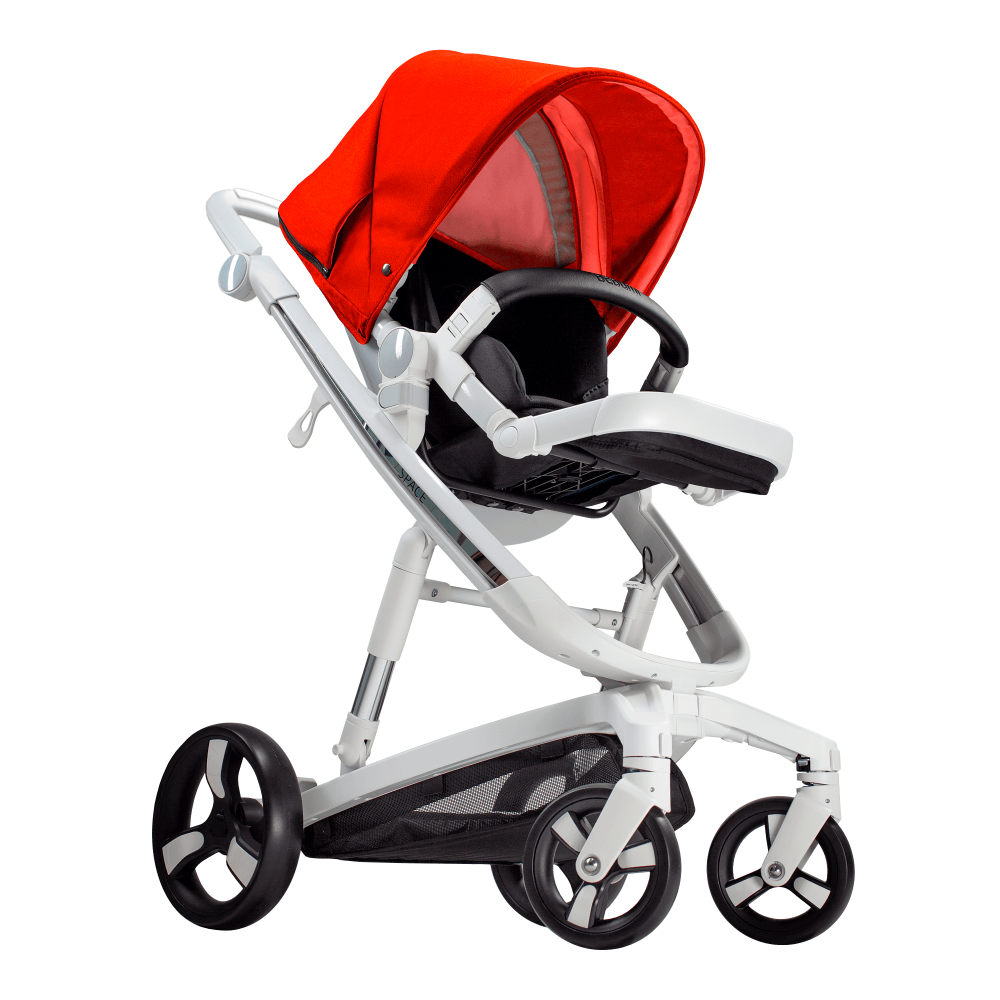 Carucior Bebumi Space Red cadru alb - 3 | YEO