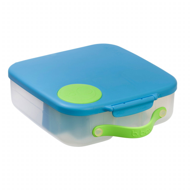 Caserola compartimentata Lunchbox b.box albastru cu verde Albastru imagine noua