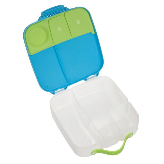 Caserola compartimentata Lunchbox b.box albastru cu verde - 1 | YEO