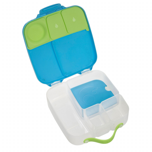 Caserola compartimentata Lunchbox b.box albastru cu verde - 2 | YEO