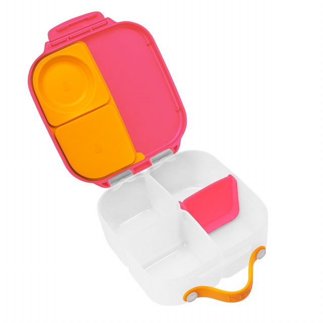 Caserola compartimentata Mini Lunchbox b.box roz cu portocaliu Alimentatie imagine noua responsabilitatesociala.ro