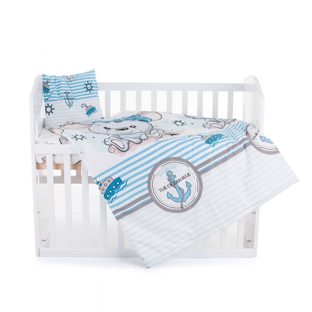 Cearceaf din bumbac cu elastic 120x60 cm micky