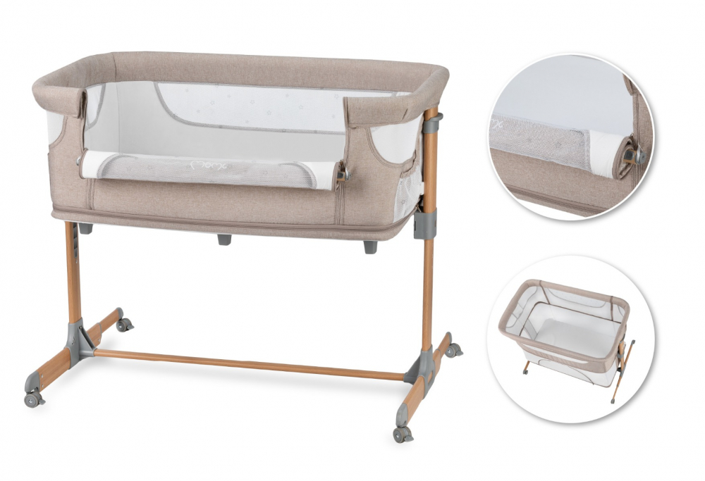 Co-sleeper Momi smart bed 4 in 1 beige - 2