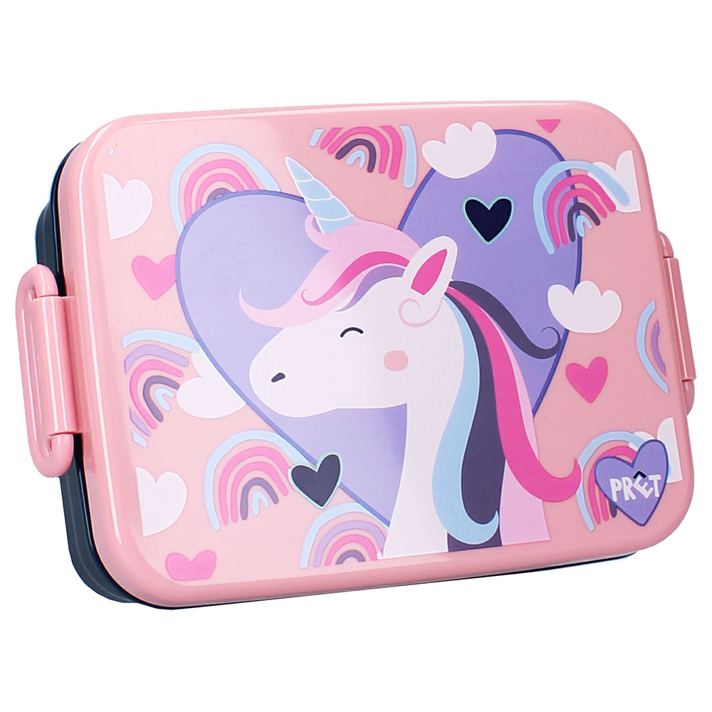 Cutie pentru alimente Prt Unicorn pink 16x13x6 cm - 1 | YEO