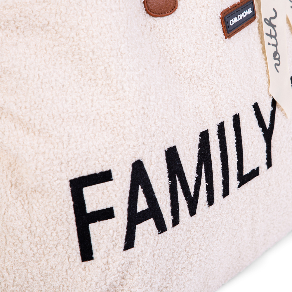 Geanta Childhome Family Bag Teddy alb - 1