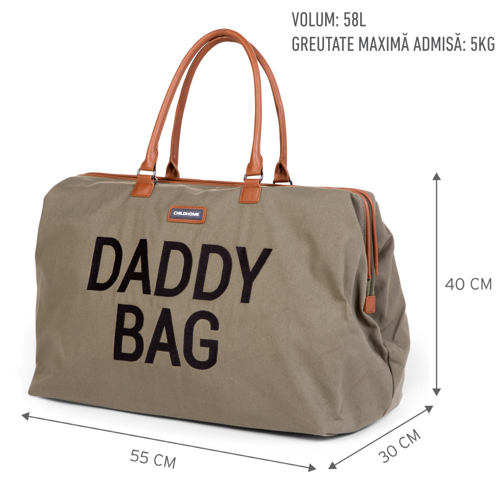 Geanta de infasat Childhome Daddy Bag kaki - 2 | YEO