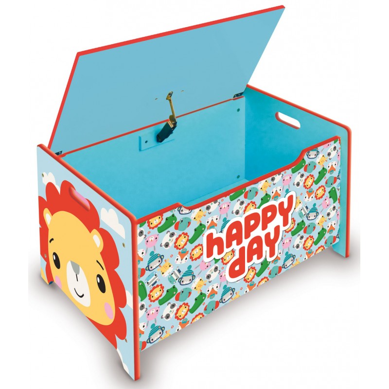 Ladita Din Lemn Pentru Depozitare Jucarii Fisher Price Happy Day