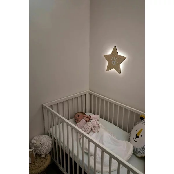 Lampa de veghe cu amprenta Baby Art Wooden - 2