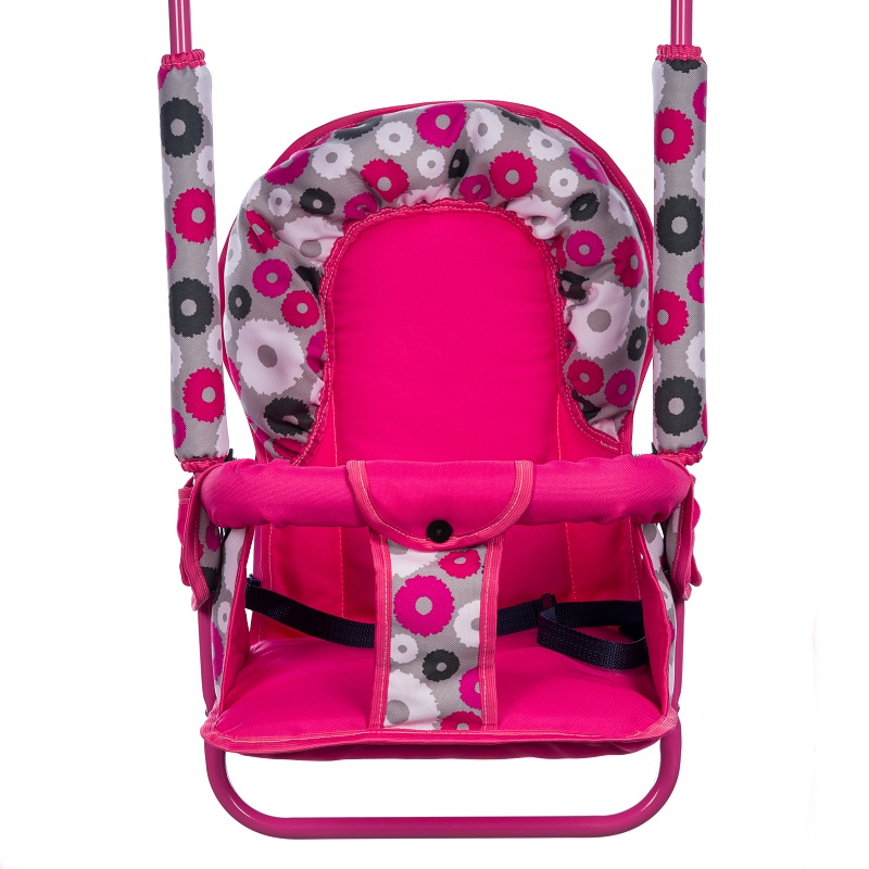 Leagan pentru copii Top Kids pentru interior si exterior Pink Flowers nichiduta.ro imagine noua