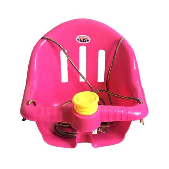Leagan pentru copii cu claxon Pink Burak Toys imagine noua responsabilitatesociala.ro