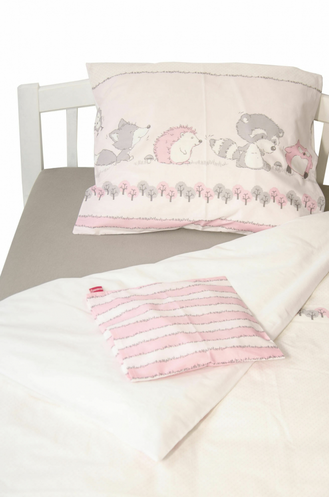 Lenjerie pat copii Odette Pink KidsDecor din bumbac 100x15040x60 cm - 3