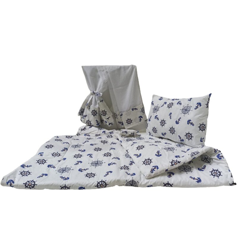 Lenjerie patut 4 piese 160x80 cm ancore
