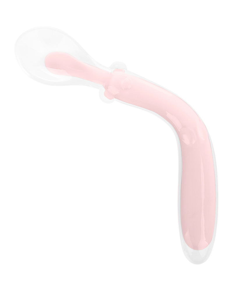 Lingurita flexibila din silicon Ultrasoft Training Spoon Pink Alimentatie imagine noua responsabilitatesociala.ro