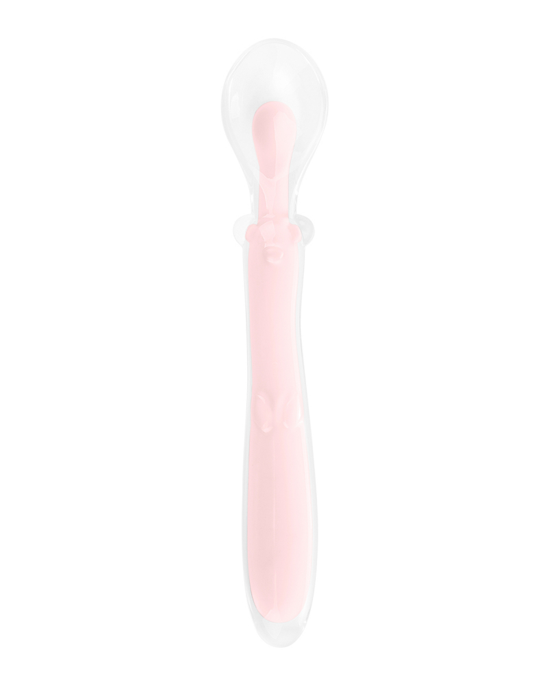 Lingurita flexibila din silicon Ultrasoft Training Spoon Pink - 1 | YEO