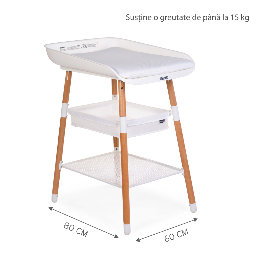 Masuta de infasat Childhome Evolux Natural Alb - 3 | YEO