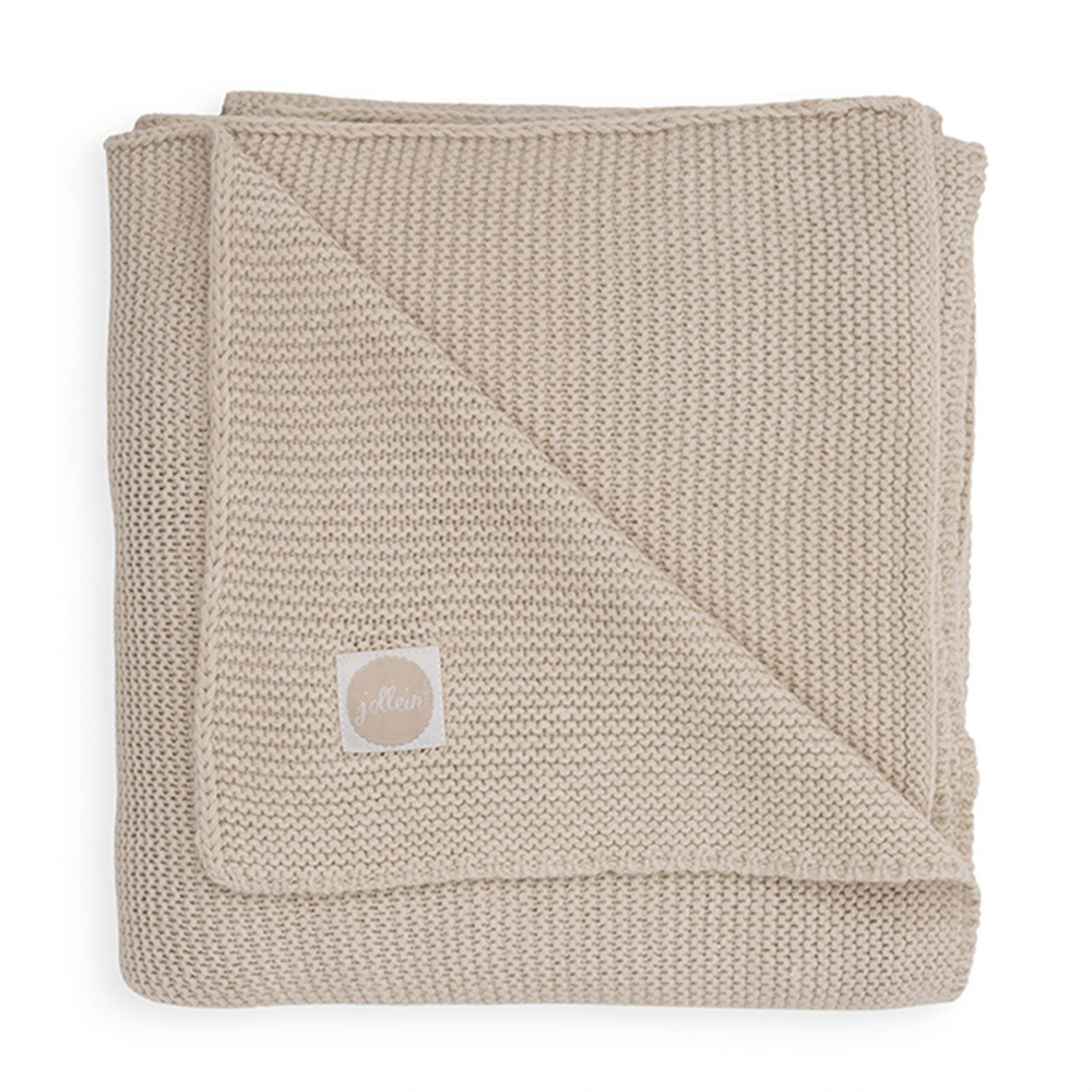 Paturica jollein basic knit 75x100 cm nougat