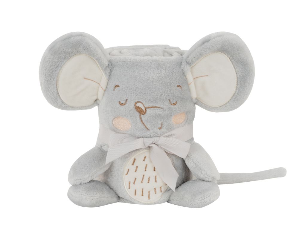 Paturica moale 75x100 cm KikkaBoo Baby blanket 3D Joyful Mice - 1