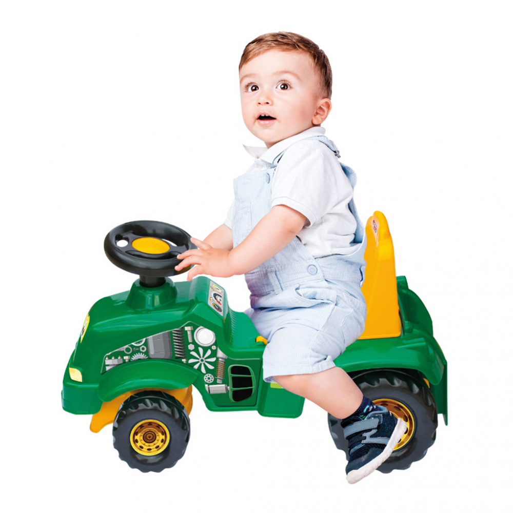 Primul meu tractor fara pedale cu portbagaj Verde DEDE imagine noua responsabilitatesociala.ro