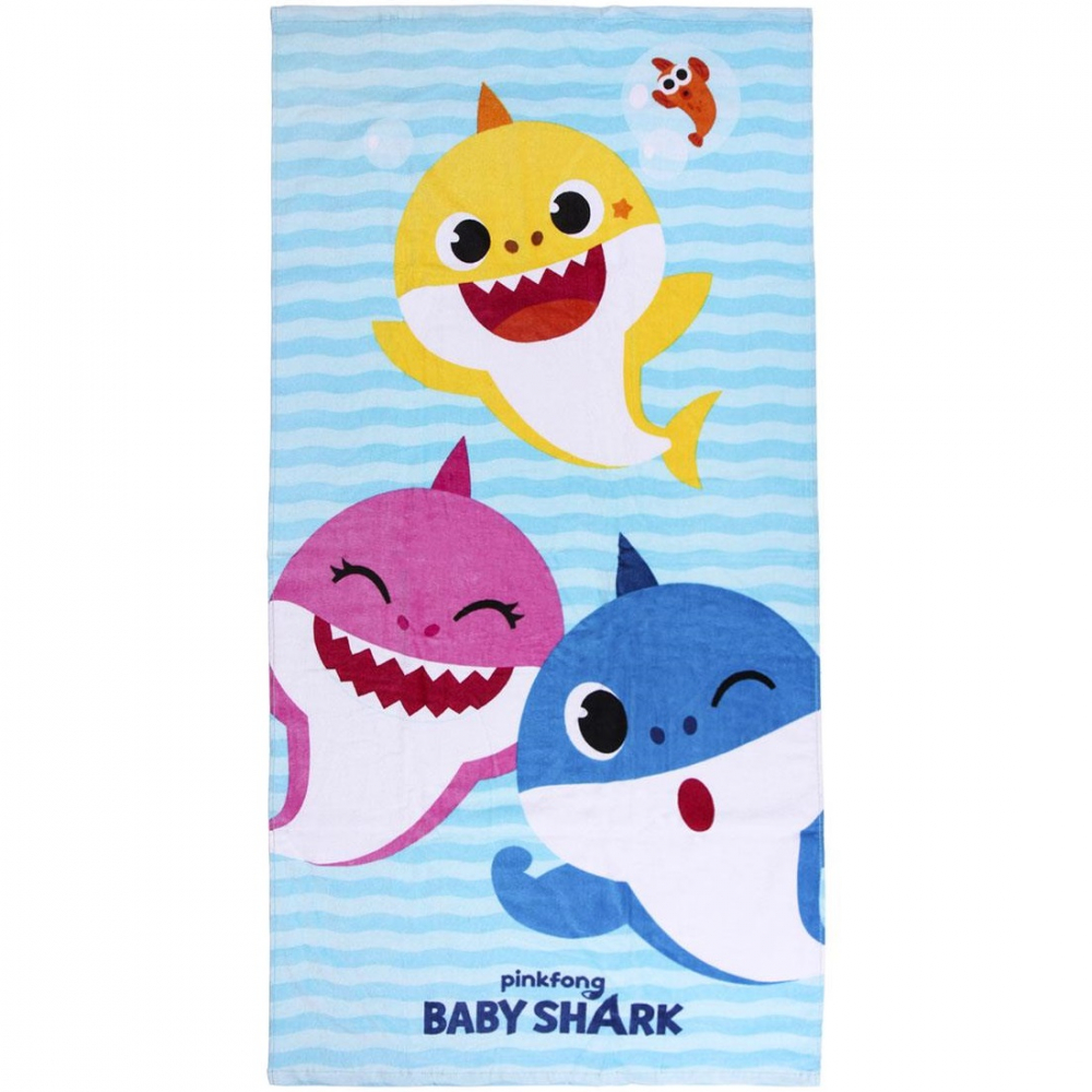 Prosop pentru plaja Baby Shark 70 x 140 cm - 1 | YEO