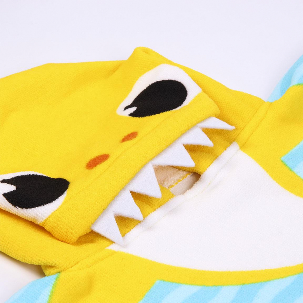 Prosop poncho cu gluga Baby Shark 50 x 115 cm - 2 | YEO