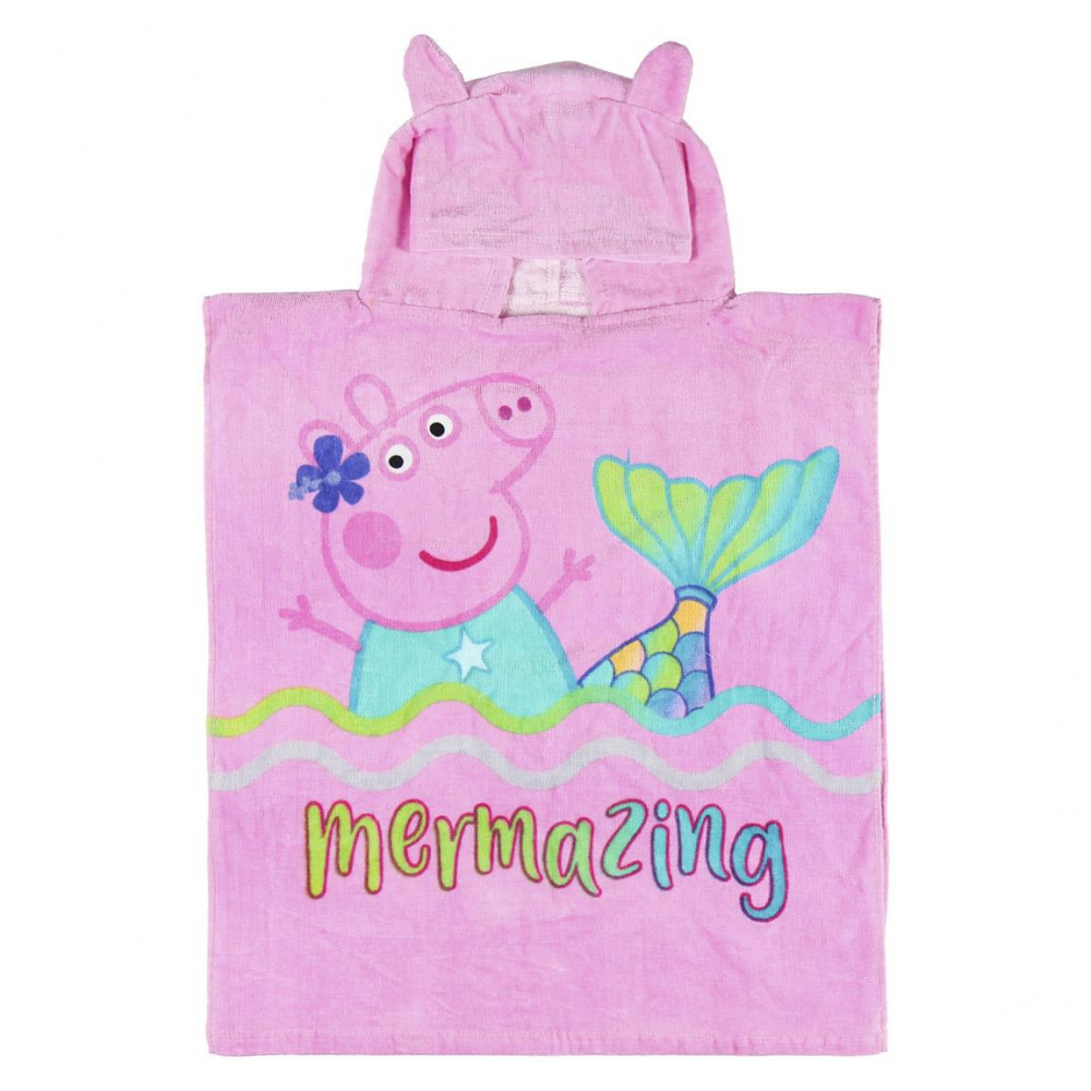 Prosop poncho cu gluga Peppa Pig 50 x 115 cm - 1 | YEO