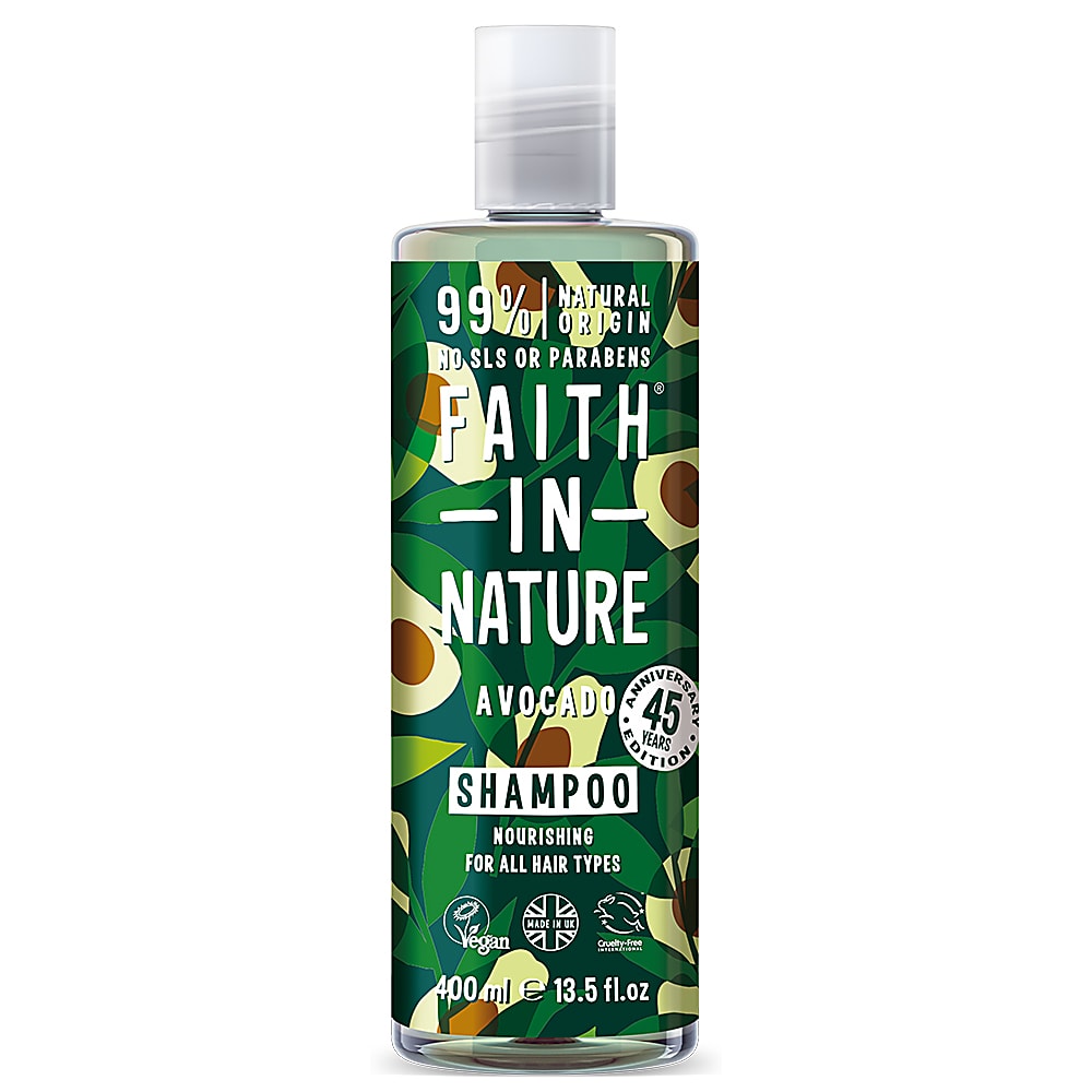 Sampon natural nutritiv cu Avocado pentru toate tipurile de par Faith in Nature 400ml