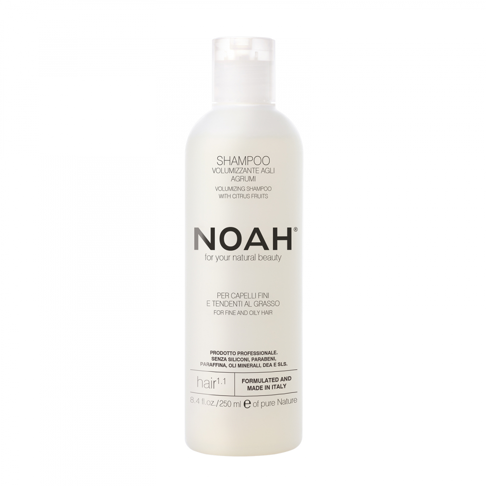 Sampon natural volumizant cu citrice pentru par fin si gras 1.1 Noah 250 ml