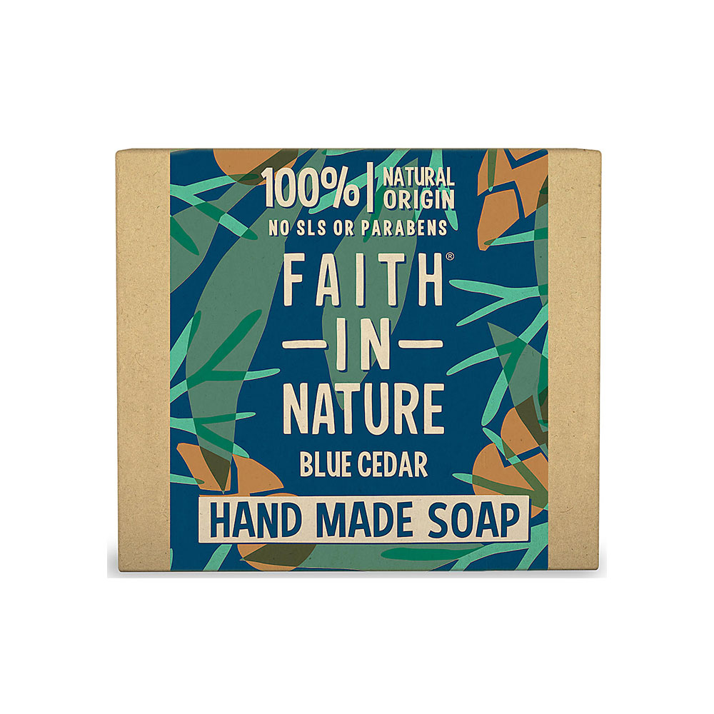 Sapun natural solid cu Cedru Albastru Faith in Nature 100 gr