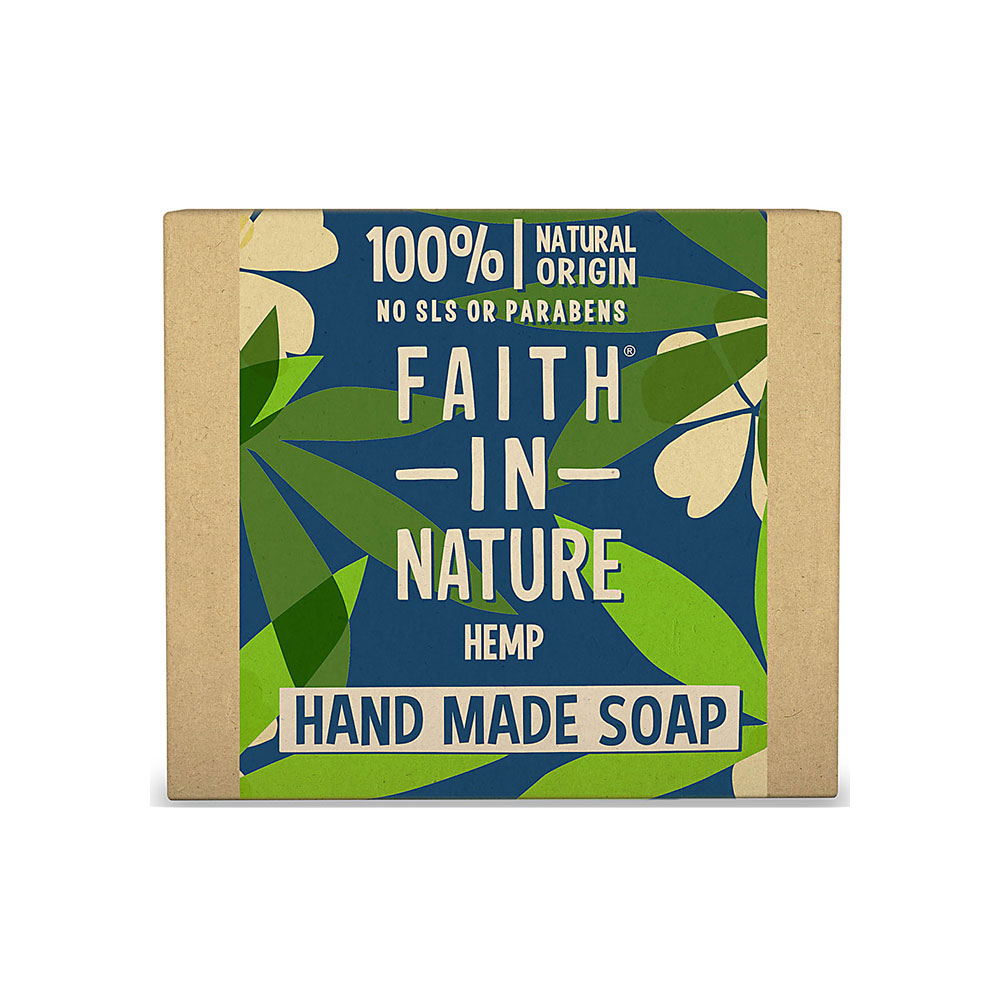 Sapun natural solid cu canepa Faith in Nature 100 gr