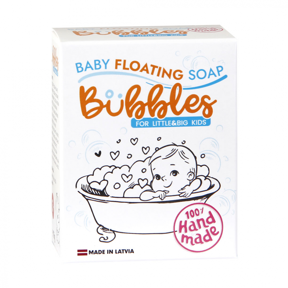 Sapun plutitor natural in forma de animalut pentru bebelusi Bubbles 75 g