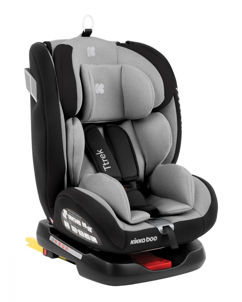 Scaun auto KikkaBoo cu isofix grupa 0-1-2-3 (0-36 kg) Ttrek Light Grey 2020