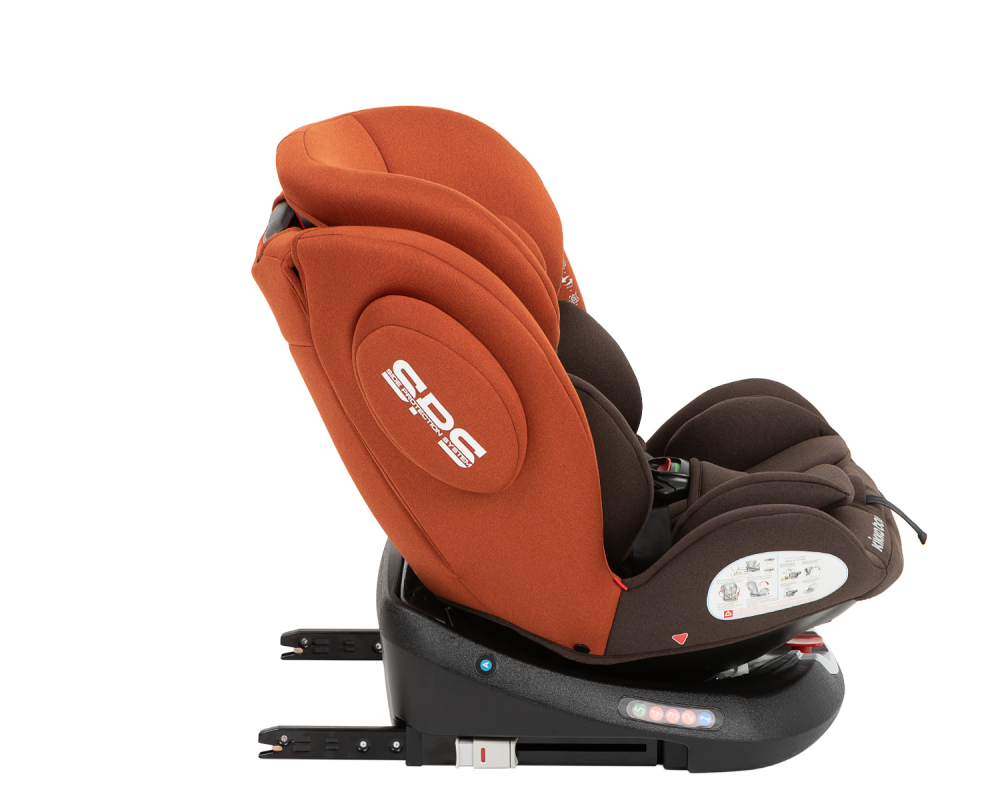Scaun auto cu isofix kikkaboo 0-1-2-3(0-36 kg) felix orange