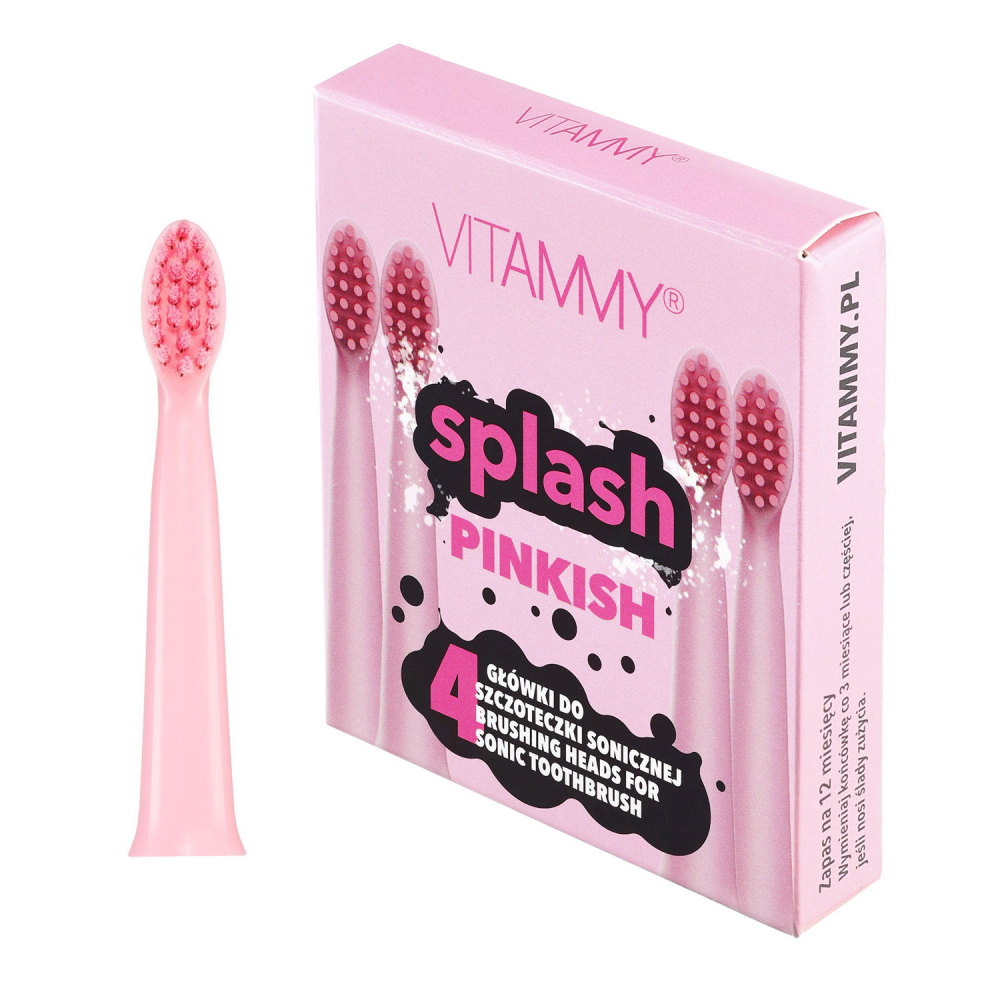 Set 4 rezerve periuta de dinti Vitammy Splash TH1811-4 Pinkish roz
