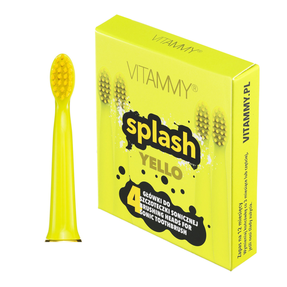 Set 4 rezerve periuta de dinti Vitammy Splash TH1811-4 Yello galben