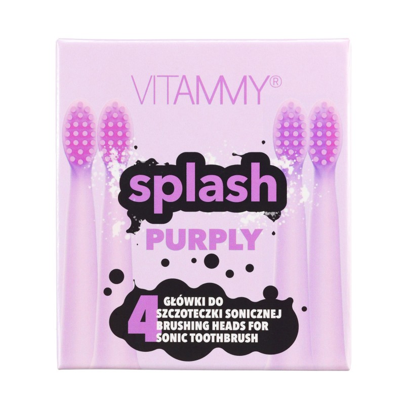 Set 4 rezerve periuta de dinti Vitammy Splash TH1811-4 Purply violet Articole imagine noua responsabilitatesociala.ro