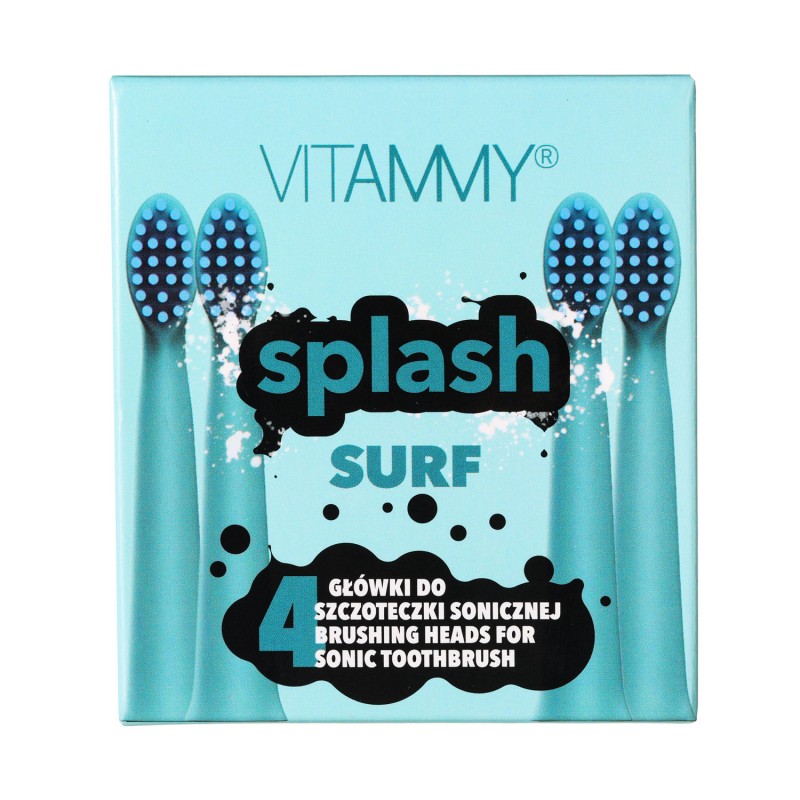 Set 4 rezerve periuta de dinti Vitammy Splash TH1811-4 Surf albastru - 2 | YEO