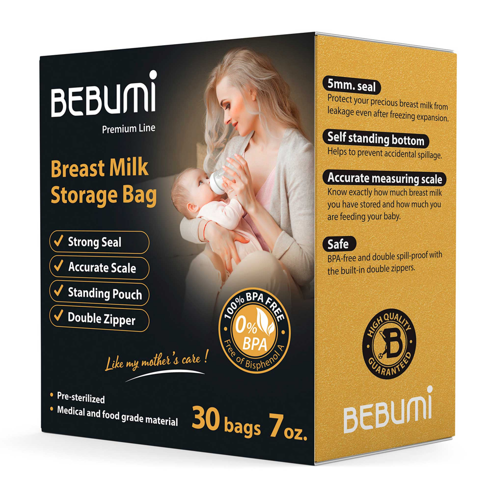 Set Bebumi Pro 90 pungi depozitare lapte matern