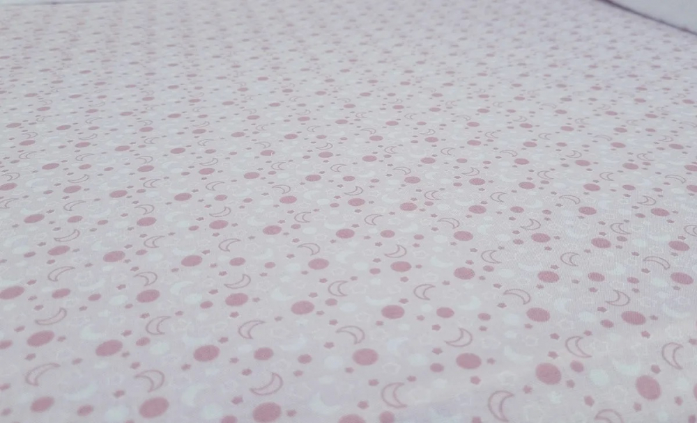 Set cearceafuri Pink Moon KidsDecor cu elastic din bumbac 70x120 cm
