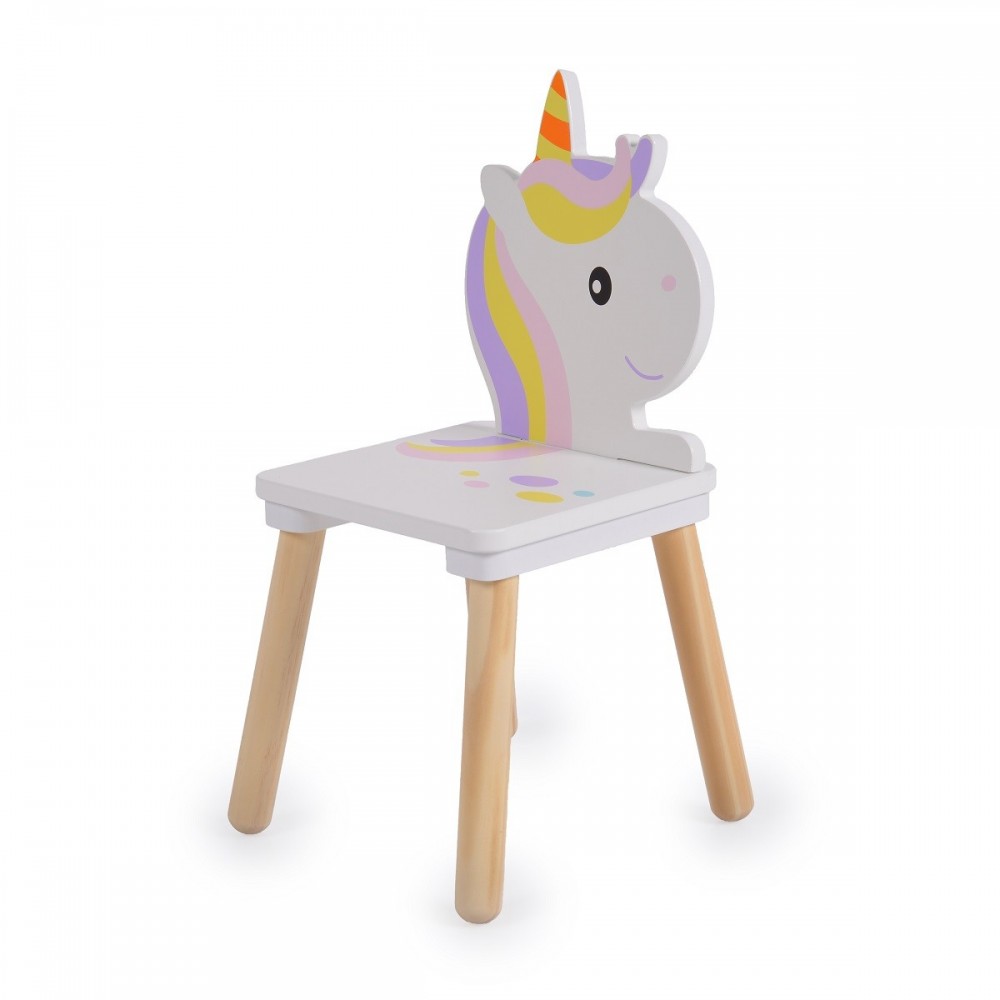 Set masuta cu 2 scaunele din lemn Moni Unicorn - 1 | YEO