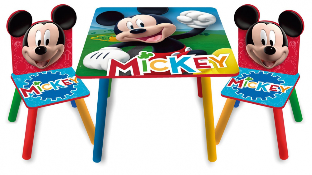 Set masuta si 2 scaunele Mickey Mouse Clubhouse Arditex