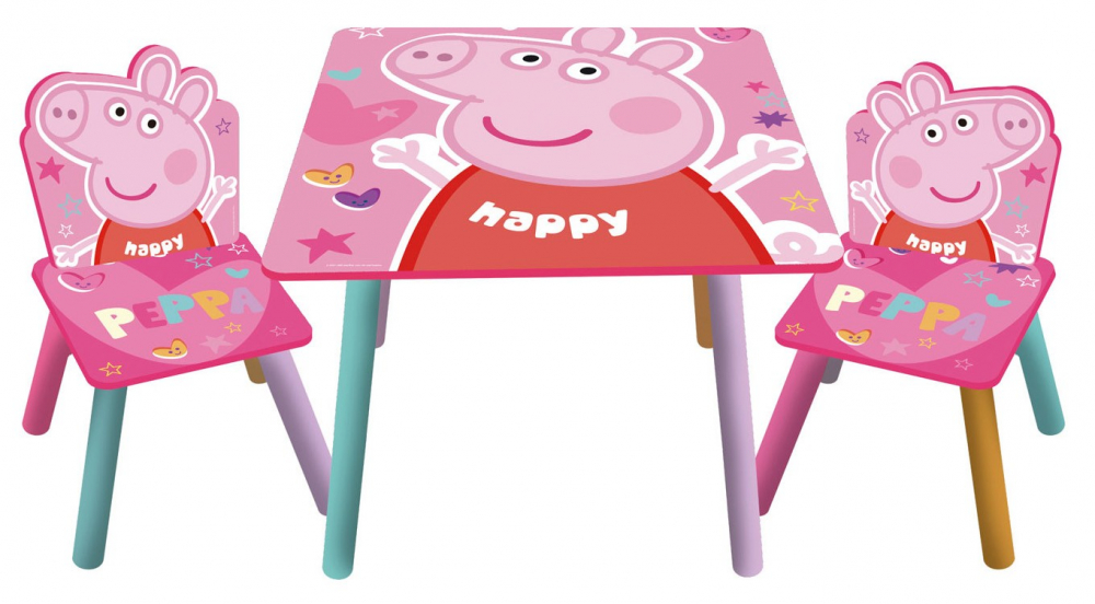 Set masuta si 2 scaunele Peppa Pig Arditex imagine noua responsabilitatesociala.ro