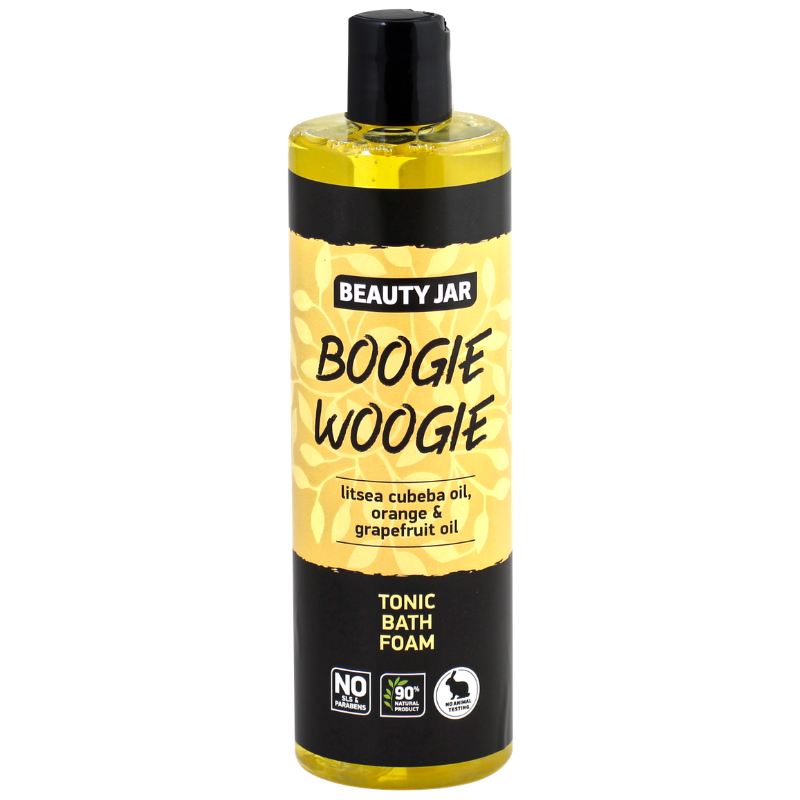 Spuma de baie tonifianta cu ulei de portocale Boogie Woogie Beauty Jar 400ml