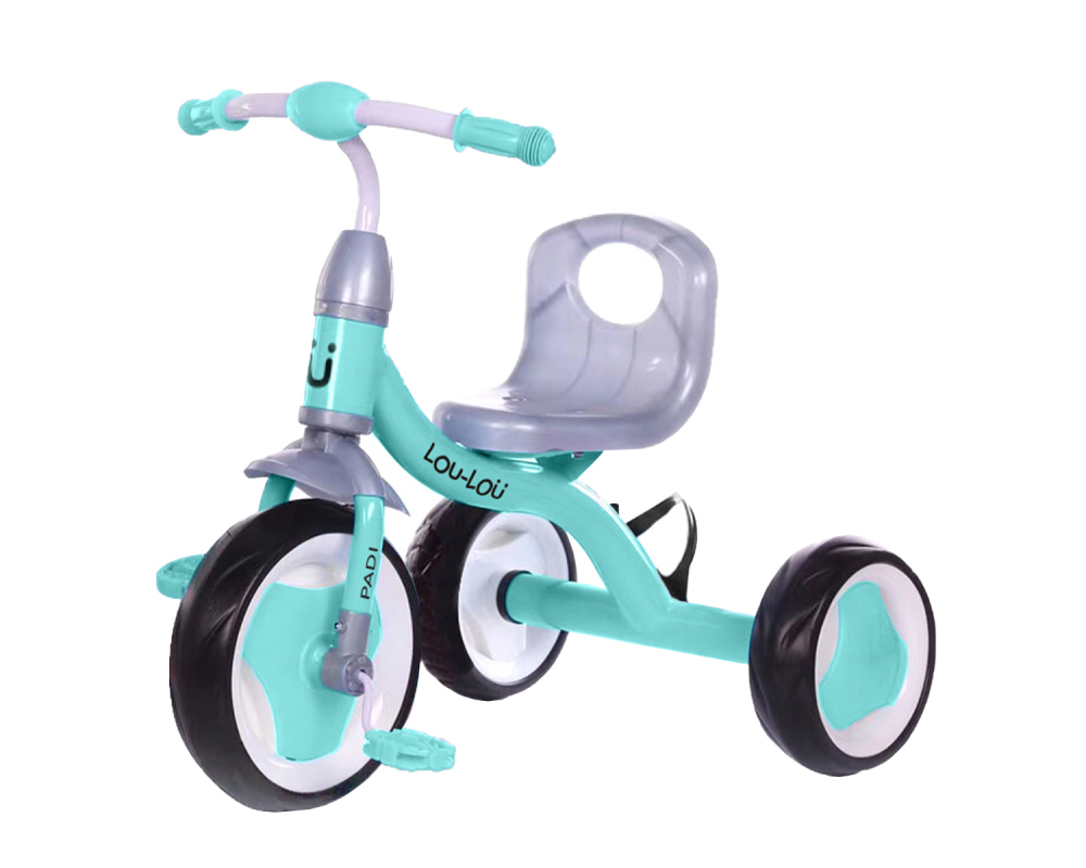 Tricicleta pentru copii KikkaBoo cu suport sticluta apa Paddi Verde apa imagine noua responsabilitatesociala.ro