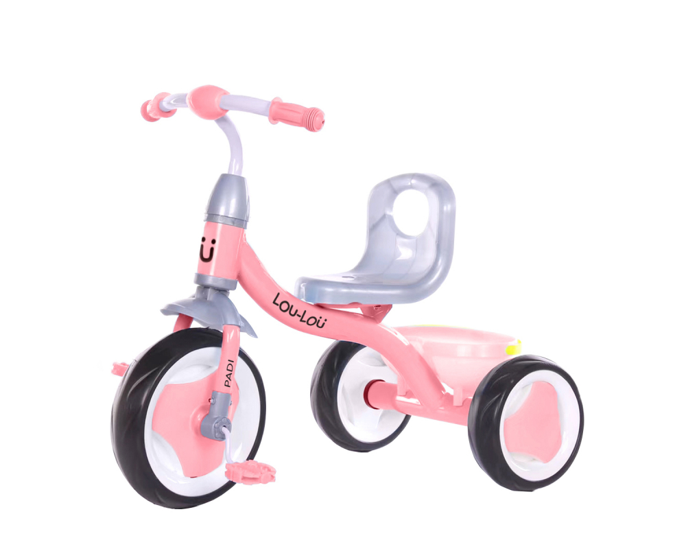 Tricicleta pentru copii KikkaBoo cu cosulet depozitare Paddi Roz